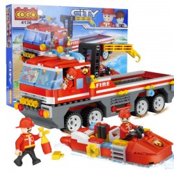 Camion de Bomberos - Juego de Construcción - Cogo Blocks - 354 piezas