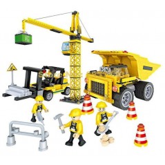 Maquinaria de Construccion - Juego de Construcción - Cogo Blocks - 804 piezas