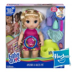 Muñeca Baby Alive Va al Baño - Hasbro - Rubia