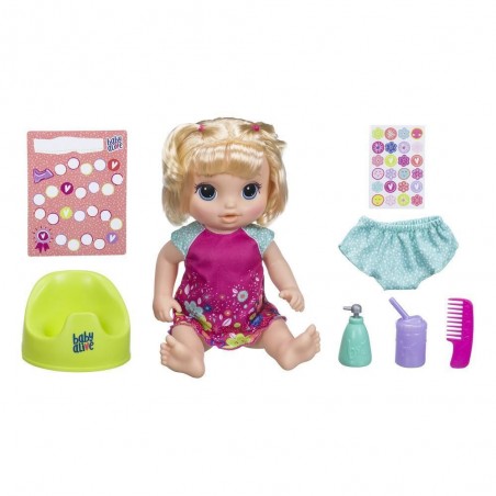 Muñeca Baby Alive Va al Baño - Hasbro - Rubia