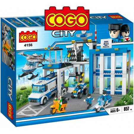 Estacion Policial - Juego de Construcción - Cogo Blocks - 857 piezas