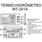 Termohigrometro Digital con sonda - Minipa - MT-241A - Temperatura y humedad interior y exterior