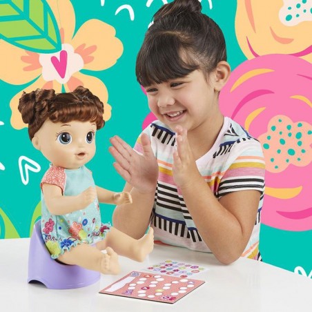 Muñeca Baby Alive Va al Baño - Hasbro - Morena