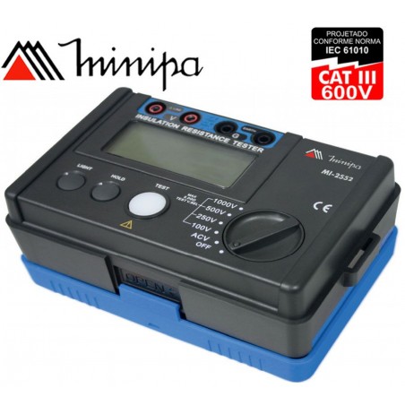 Megometro Digital - Minipa - MI-2552 - 5,5Gohm 1000V