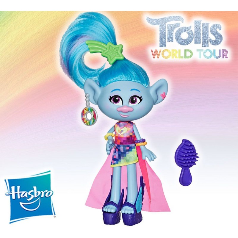 Muñeca Seda Glamour - Trolls: World Tour - Hasbro
