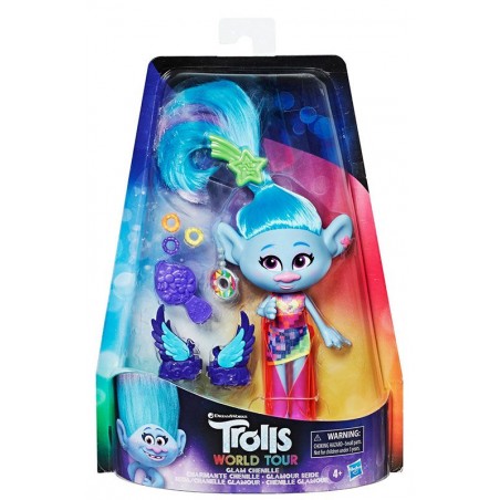 Muñeca Seda Glamour - Trolls: World Tour - Hasbro