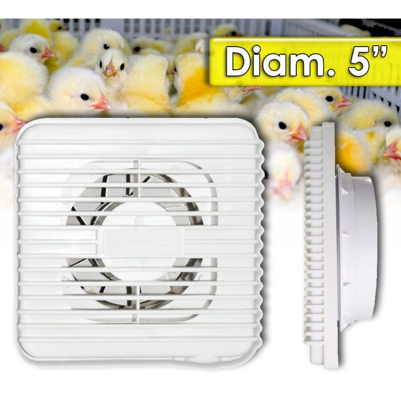 Ventilador para Incubadora de Huevos - Diametro 5" - 15 Watts - 220V