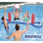 Set Voleyball Inflable - 2,44 x 0,64 Mtrs - Bestway - Set Red y Pelota - 52133 + Inflador