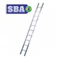 Escalera - 2,83 Mtrs - De Encostar de Aluminio - 10 peldaños - SBA - Paralela 