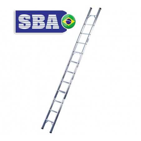 Escalera - 3,39 Mtrs - De Encostar de Aluminio - 12 peldaños - SBA - Paralela 