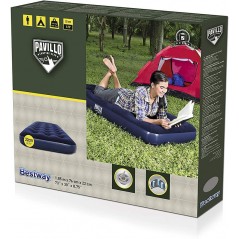 Colchon Inflable de 1 Plaza - 0,76 x 1,85 x 0,22 Mtrs - Bestway - Aeroluxe Airbed Jr. Twin + Inflador