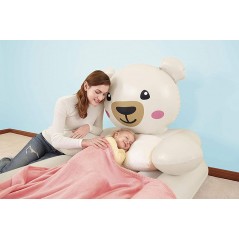 Colchon Inflable Infantil - 1,32 x 0,76 x 0,20 Mtrs - Bestway - DreamChaser Airbed - Teddy Bear + Inflador