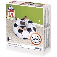 Sofa Puff Inflable Infantil - 1,14 x 1,12 x 0,71 Mtrs - Bestway - Balon Futbol