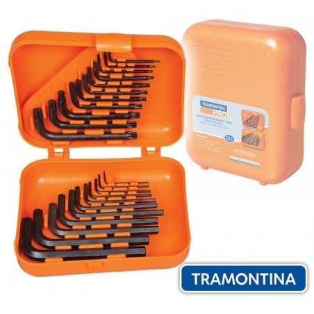 Kit de Estuche con llaves Allen y Torx Trafix - 22 Piezas - Tramontina PRO