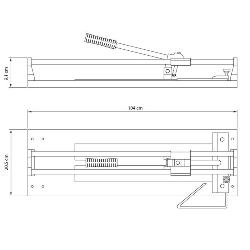 Multiofertas  Cortador de Pisos y Azulejos - 90 cm - Tramontina