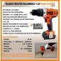 Taladro Atornillador Inalambrico 13mm - 14.4V - Black+Decker - HP14-B2C