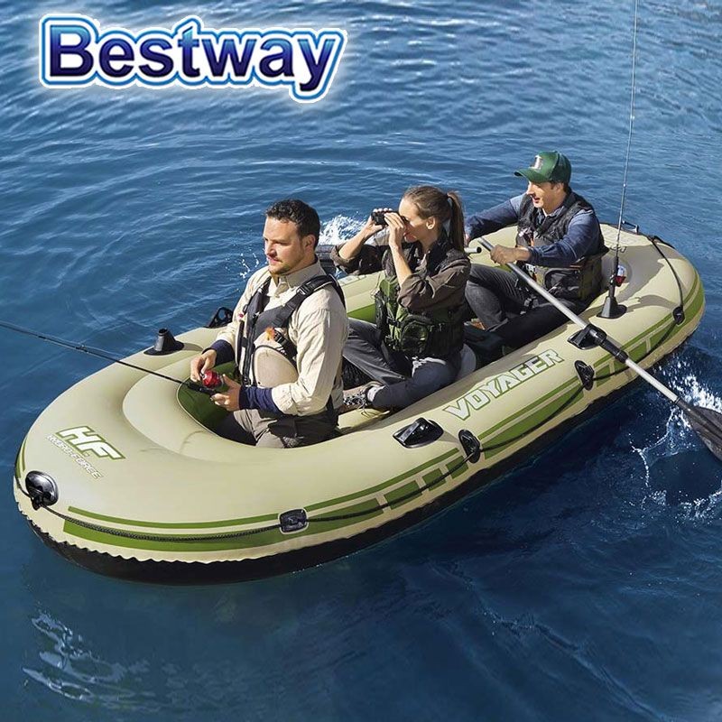 Bote Inflable con remos - 3,48 x 1,41 Mtrs. - Bestway - Voyager 500 Hydro-Force