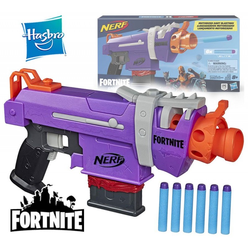 Lanzador Motorizado Nerf Fortnite Dart Blaster FN SMG - Hasbro