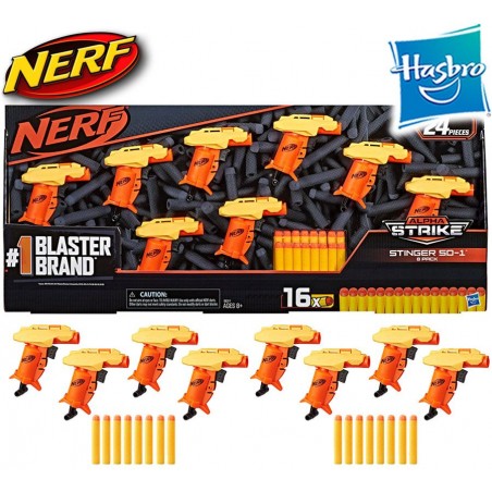 Set Nerf Alpha Stinger SD-1 Pack de 24 piezas - Hasbro