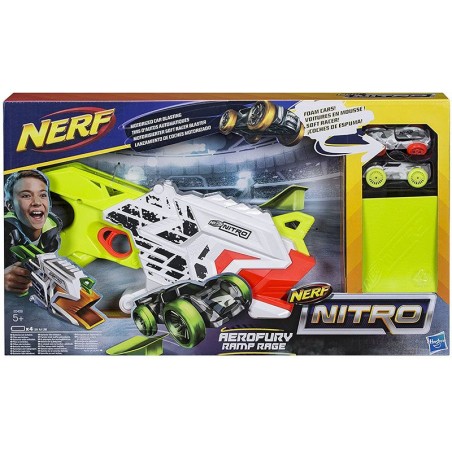 Lanzador de Autos Nerf Nitro Aerofury Ramp Rage - Hasbro