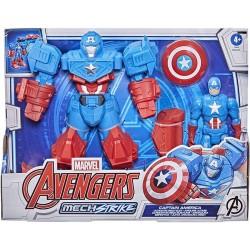 Muñeco Ultra Armadura Capitan America - Hasbro - Mech Strike Marvel Avengers