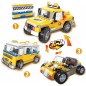 Set 3 en 1 - Jeep, Camioneta o Buggy - Juego de Construcción - Cogo Blocks - 302 piezas