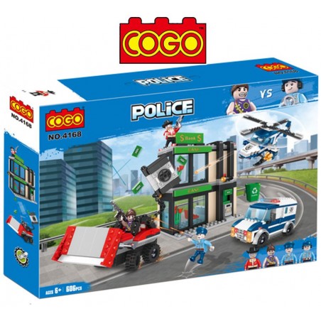 Asalto al Banco - Juego de Construcción - Cogo Blocks - 606 piezas