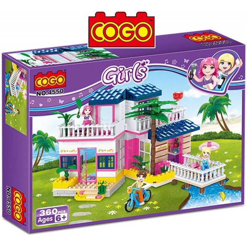 Casa de Verano - Juego de Construcción - Cogo Blocks - 360 piezas