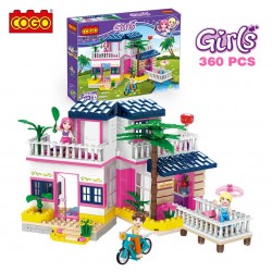 Casa de Verano - Juego de Construcción - Cogo Blocks - 360 piezas