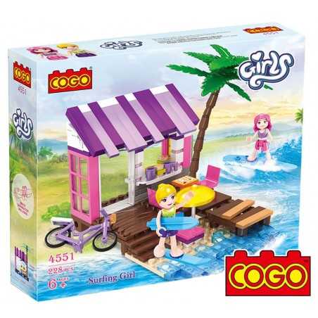 Día de Surf - Juego de Construcción - Cogo Blocks - 228 piezas