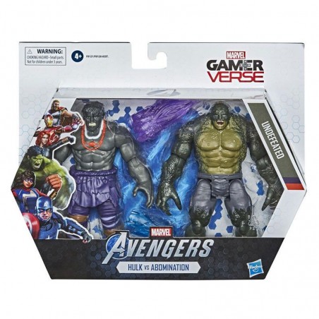 Muñecos Hulk vs. Abomination - 15 cms - Hasbro - Marvel Gamerverse