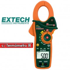 Pinza Amperimetrica con Termometro Infrarrojo - Extech - EX820 - True RMS / VDC 600V / VAC 600V / AAC 1000A
