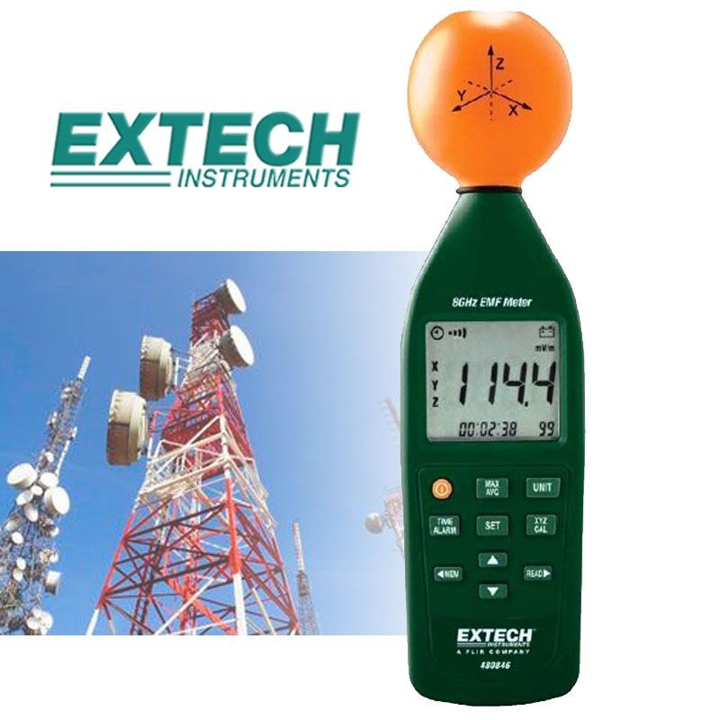 Medidor de Intensidad de Campo Electromagnético RF de 8 GHz - Extech - 480846