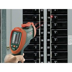 Video Termómetro Infrarrojo Industrial de doble láser - Extech - VIR50 - Escala -50 a +2200°C / 50:1 / Emisividad Ajustable