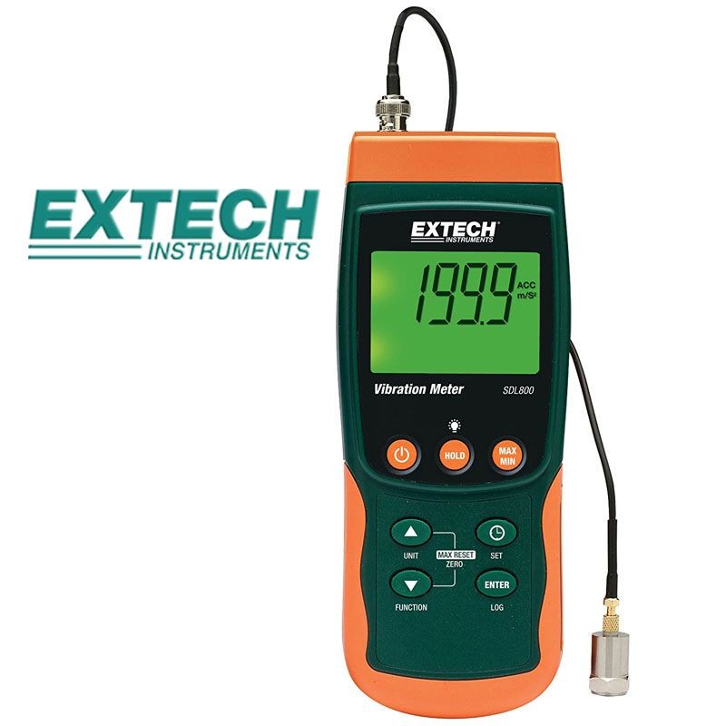 Medidor de Vibración / Registrador de datos - Extech - SDL800