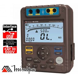 Megohmetro Digital - Minipa - MI-2705 - 1 Tohm / 5kV - Con conexión a PC