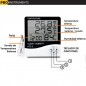Termohigrometro Digital LCD con Sonda - Pro Instruments - HTC-2 - Temperatura y humedad interior y exterior