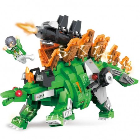 Dinosaurio Robot Estegosaurio - Mecha Series - Juego de Construcción - Cogo Blocks - 547 piezas