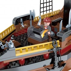 Barco Pirata THE QUEEN - Juego de Construcción - Cogo Blocks - 602 piezas
