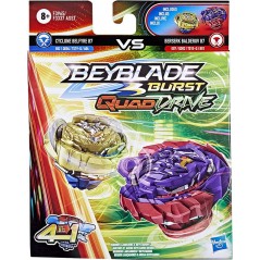 Beyblade Burst QuadDrive - Berserk Balderov B7 y Cyclone Belfyre B7 Spinning Top Pack Doble - Hasbro