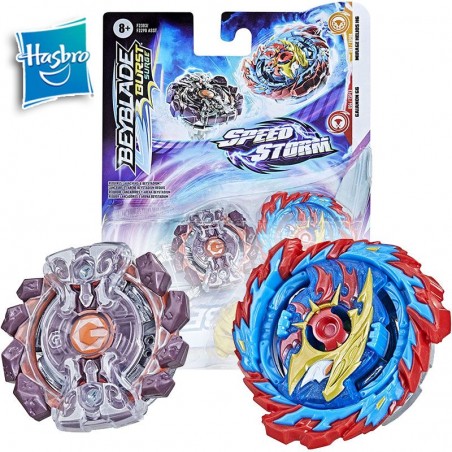 Beyblade Burst Surge Speedstorm - Mirage Helios H6 y Gaianon G6 Spinning Top Pack Doble - Hasbro