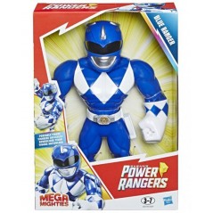 Muñeco Power Rangers Mega Mighties Ranger Azul - 25 cms - Hasbro