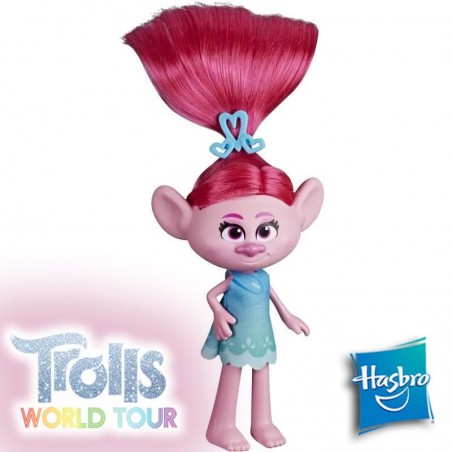 Muñeca Poppy Stylin - Trolls: World Tour - Hasbro