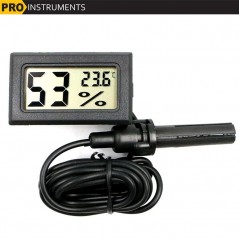 Termohigrometro Digital LCD Compacto con Sonda - Pro Instruments - TPM-30 - Temperatura y humedad