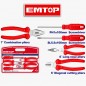 Kit de herramientas manuales de 5 piezas - EMTOP - EPLS0501