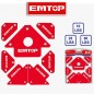 Juego de Escuadras Magnéticas 7 piezas - EMTOP - EMWH7002