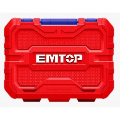 Kit de herramientas con Taladro Electrico de 122 piezas - EMTOP - EEDK12201