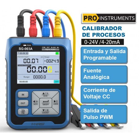 Calibrador de Procesos - Generador de señales 4-20mA / 0-24V - FNIRSI by Pro Instruments - SG-003A