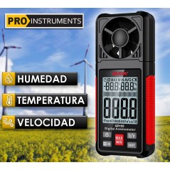 Termo Anemometro con Medición de Humedad - GVDA by Pro Instruments - GD155-HT605
