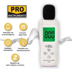 Decibelimetro Digital - Smart Sensor by Pro Instruments - AS804